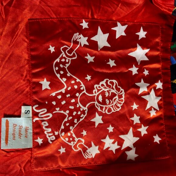 Marie Studer designs short jacket San Diego, Ca bright red Small quilted design - Picture 7 of 8